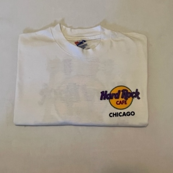 Vintage 1990s Large Hard Rock Cafe Chicago T-Shirt MINT! - Picture 4 of 6